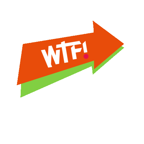 Arrow Wtf Sticker by WTF_Dripstuff