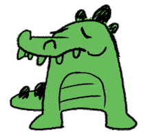 Stumpycroc Sticker