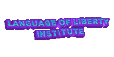Language of liberty institute Sticker