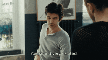 Excited Ben Whishaw GIF by MUBI