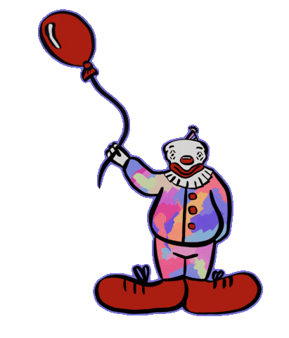 Halloween Clown Sticker
