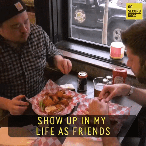 Friends Eating GIF by 60 Second Docs