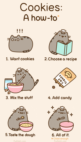 kitty cookies GIF by Pusheen