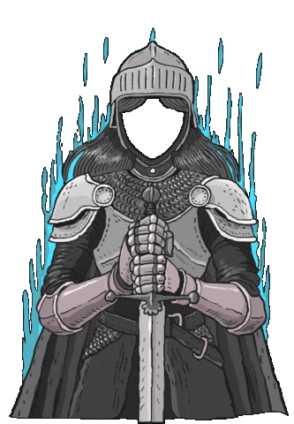 Knight Sticker by Mexer