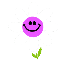 Happy Flower Sticker by Domitille Collardey