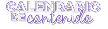 Calendario De Contenido Sticker