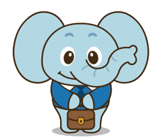 Dinosaur Elephant Sticker by NONGHYUP BANK