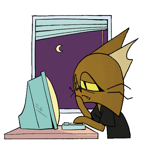 Tired Good Night Sticker