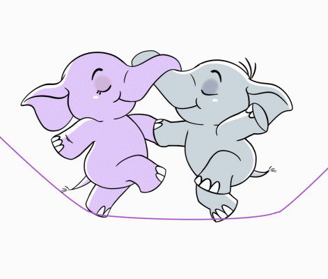 Two-elephants GIFs - Get the best GIF on GIPHY