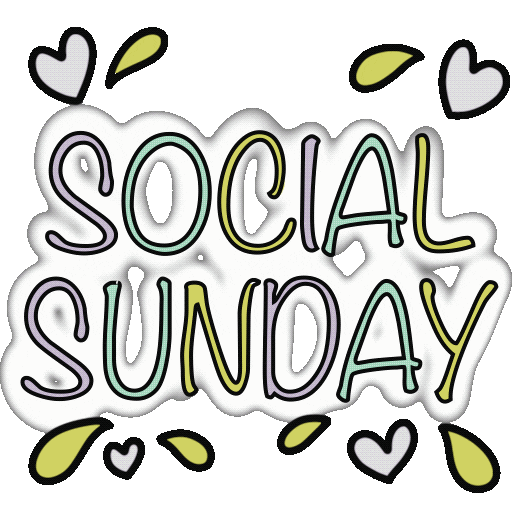 Social Sunday Sticker by Jennysiscrafts