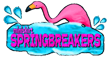 Flamingo Miniskirt Sticker