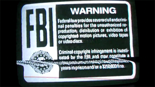 retro fbi warning GIF