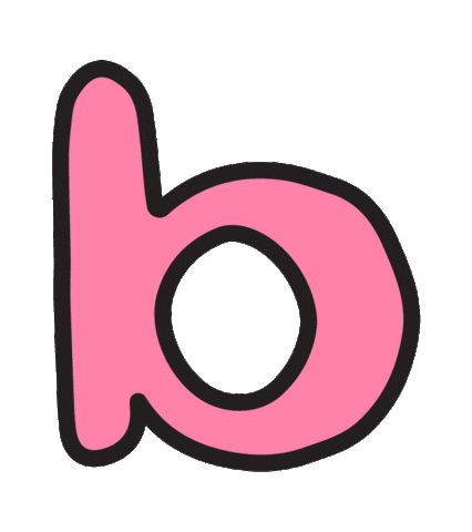 Happy Little Letter Stickers Pink