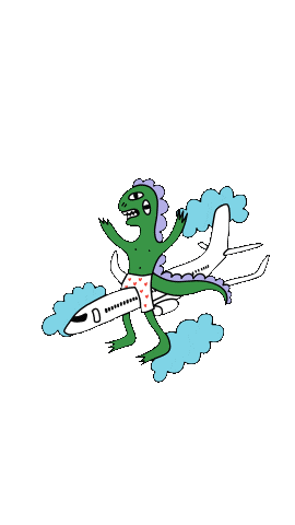 Clouds Flight Sticker