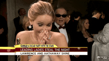 Jennifer Lawrence Oscars GIF