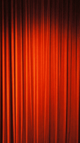 idabucki red open rot curtain GIF