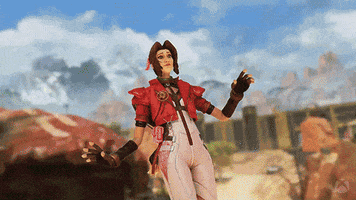 Video game gif. Aerith Gainsborough from Final Fantasy VII Rebirth. She's in the middle of a battle and she leans back as she gets hit by a shot. The camera zooms in and green flames emit from her body as her eyes widen and her mouth hangs open in disbelief.