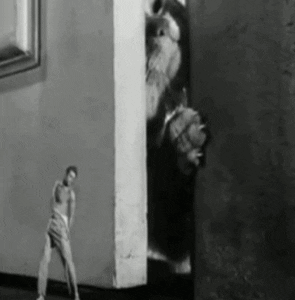 scratching the incredible shrinking man GIF by absurdnoise