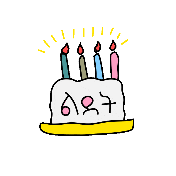 Happy Birthday Party Sticker by Yikunea