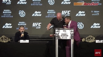 ufc 229 press conference GIF by UFC