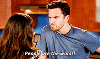 nick miller people are the worst GIF