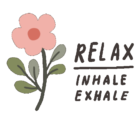 Inhale Exhale Flowers Sticker