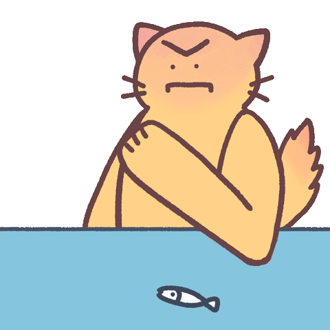 Angry Cat Huai Sticker