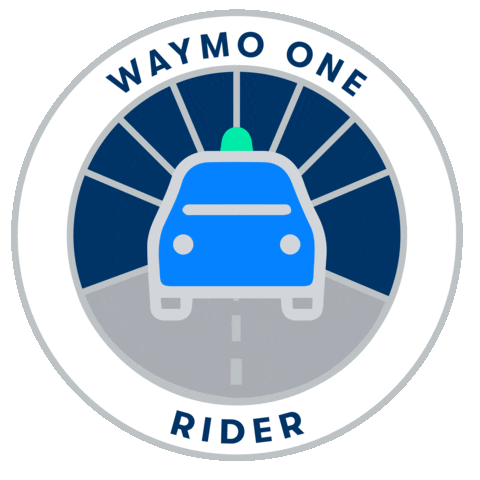 Tesla Taxi Sticker by Waymo