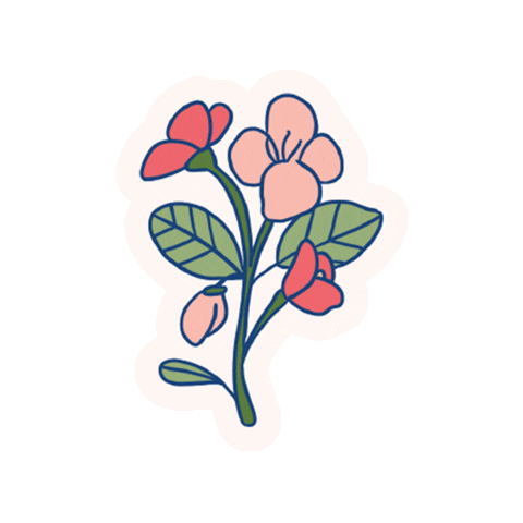 Pink Flowers Sticker by Passion Planner