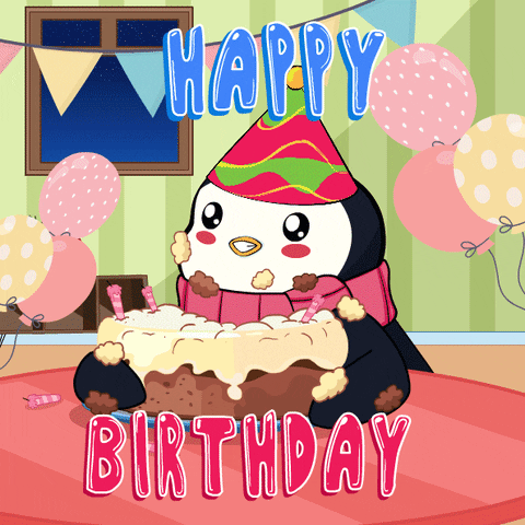 Happy Birthday Love GIF by Pudgy Penguins
