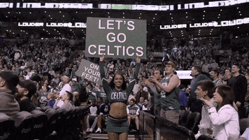 Green Team Cheer GIF by Boston Celtics