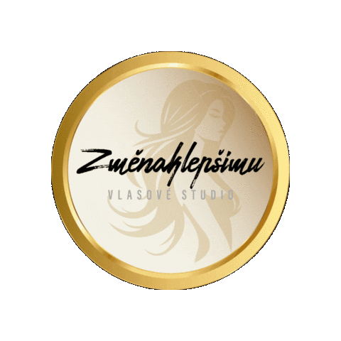 Hair Gold Sticker by Dlouhovláska