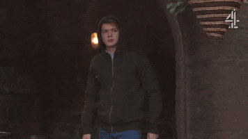 Scared Set Up GIF by Hollyoaks
