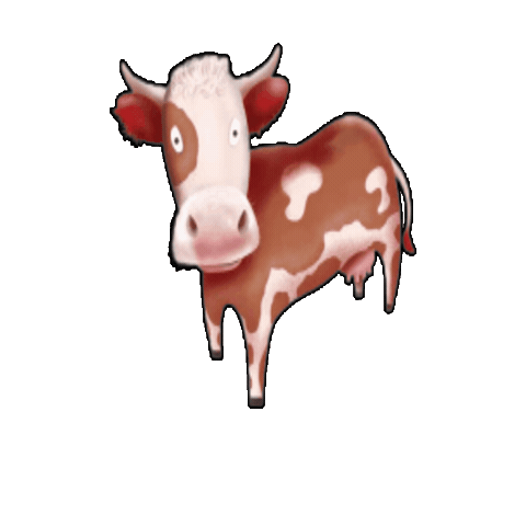 Kuh Sticker by Hochschwarzwald