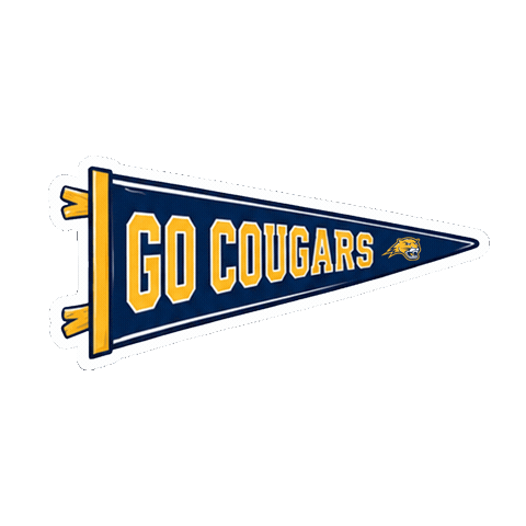 Pennant Go Cougars Sticker by Averett University