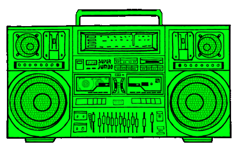 Boom Box Animation Cartoon Boombox Gif