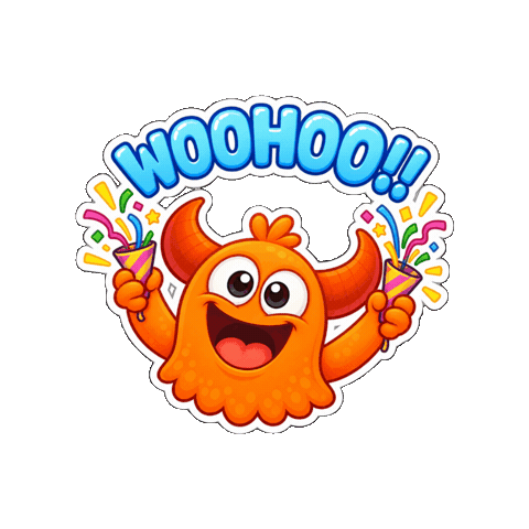 Happy Good Vibes Sticker by Momo & Tulus