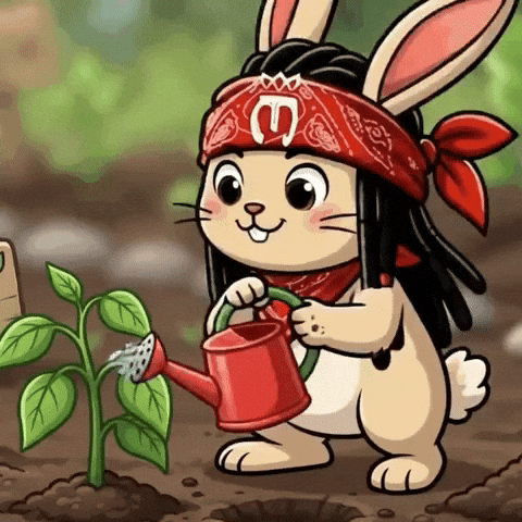 Bunny Flowering GIF