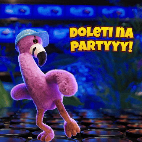 Party Flamingo GIF by IDEA