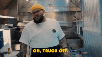 Food Truck Fuck Off GIF by Rooster Teeth