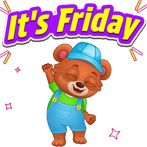 Good Vibes Friday Sticker by Lucas and Friends by RV AppStudios