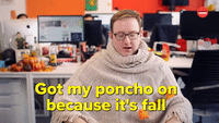 Fall poncho