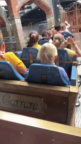 Mandoriapl fun kids ride rollercoaster GIF