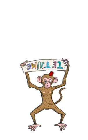 Monkey Love Sticker by shawy animation