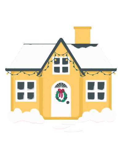 Christmas Snow Sticker by Poupoutte