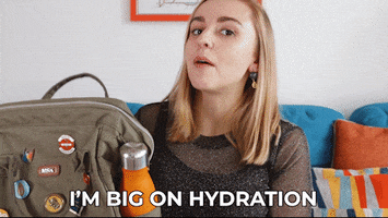 Water Bottle Drinking GIF by HannahWitton