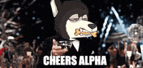 Happy New Year Cheers GIF by High Street Wolf Society