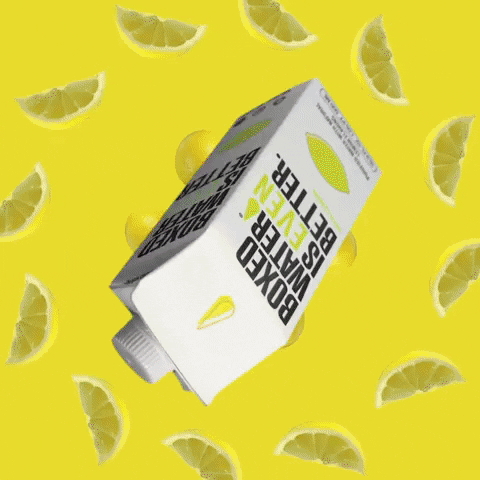 Fruit Lemon GIF by Boxed Water