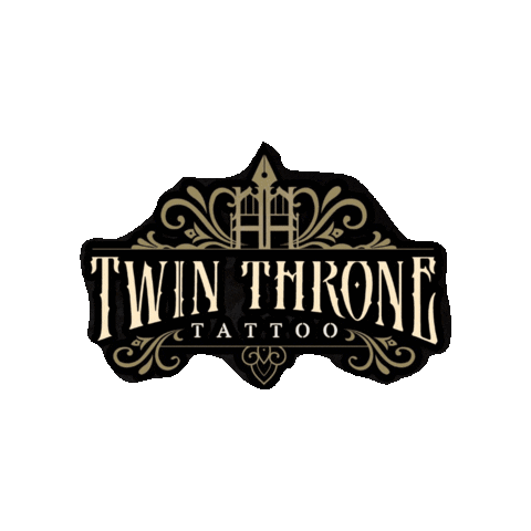 Tattoo Throne Sticker by TwinThroneTattoo