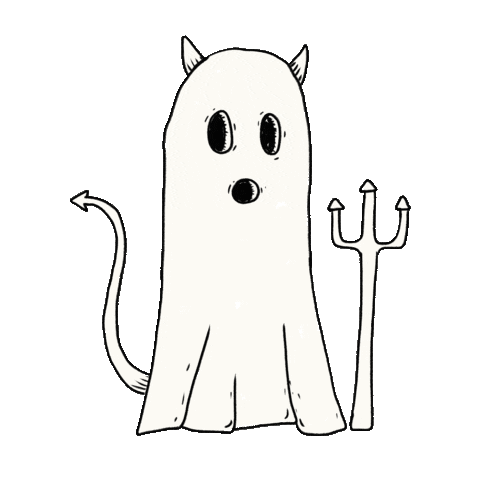 Trick Or Treat Halloween Sticker by Fionnuala Claire